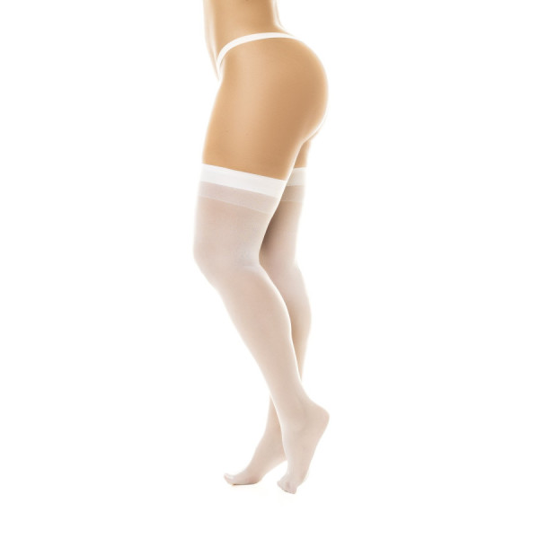 Bas sexy blanc transparent 